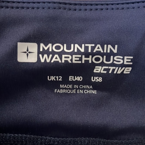 NWT Mountain Warehouse Time Trial Reflective Capri Legging Navy 8 - Picture 7 of 12